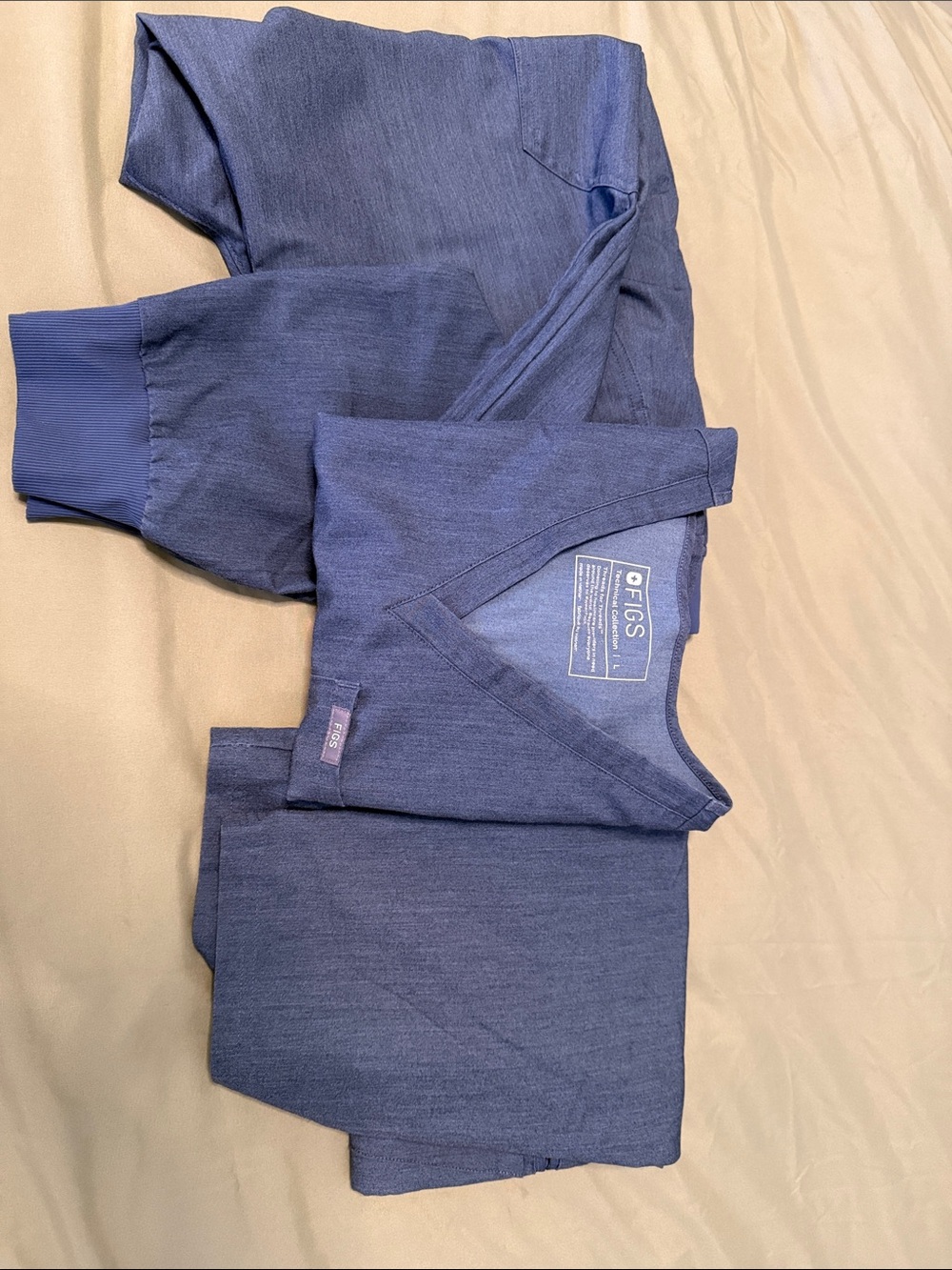 Figs Scrub Set in Denim Blue